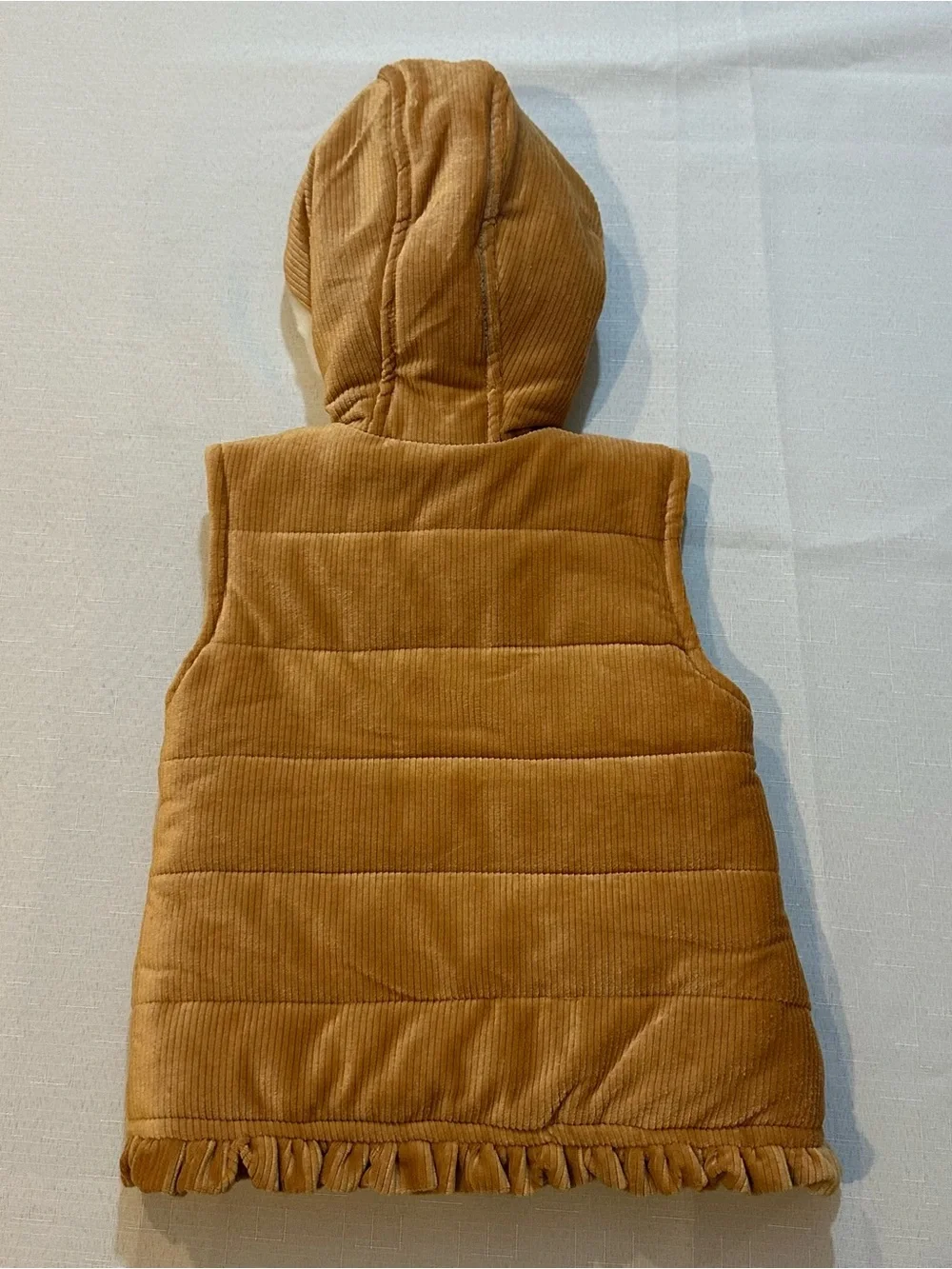 Nicole Miller Hooded Corduroy Puffer Vest Size 4
